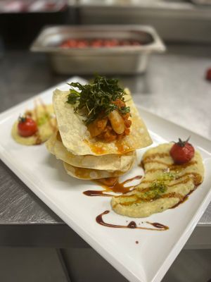 Gemüse Mille Feuille  at Hidden Kitchen Hamburg in Hamburg