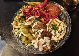 Falafel plate. at Aywa in Ghent
