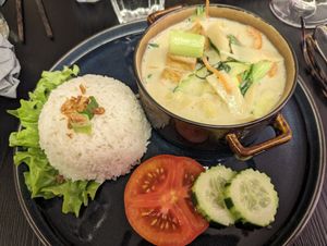 Green curry at Bo'bon in Paris