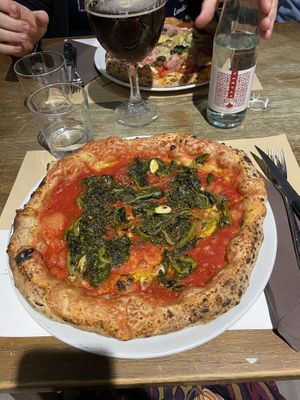 Pizza marinara con friarielli   at Peperino Pizzeria & Cucina Verace in Turin