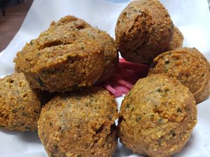 Delicious felafel!! I've had falafel all over the world and this is THE BEST that I have ever had! at Cedars Cafe - Maybe closed in Nashua