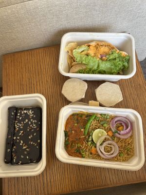 Vegan brownie, pita and biryani  at Greenit  in New Delhi