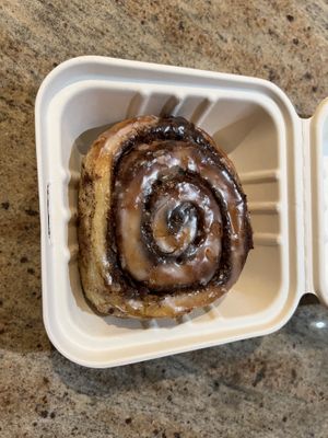 Glazed cinnamon bun  at Revelstoke Kitchen & Cafe in Toronto