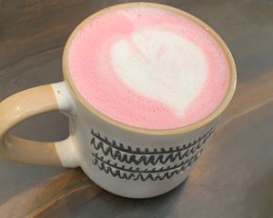 Vanilla Beetroot latte at Revelstoke Kitchen & Cafe in Toronto