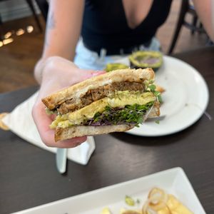 All Day Vegan Breakfast Sammy  at Nolaa's in St Catharines