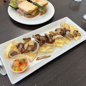 Pierogies  at Nolaa's in St Catharines