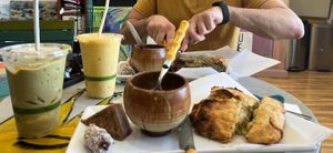 Main meal + smoothies   at Hempy's Shake and Wake in Wailuku