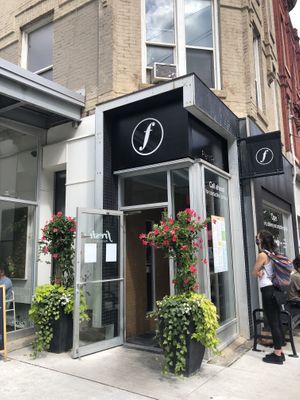Outside at Fresh on Crawford in Toronto