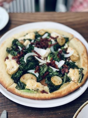 Lemon tator pizza  at Fresh on Crawford in Toronto