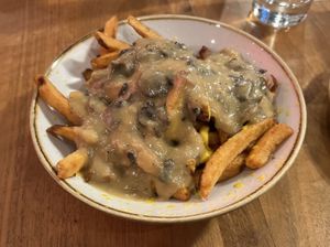 Vegan Poutine ❤️  at Fresh on Crawford in Toronto