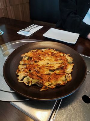 Yatsche bindeddeok (mungbean Pancake) at Han-Mi in Hamburg