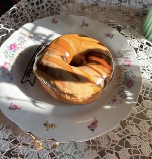 Salted Caramel Donut  at Donuterie in Prague