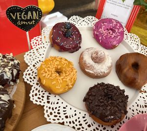 vegan donuts!  at Donuterie in Prague