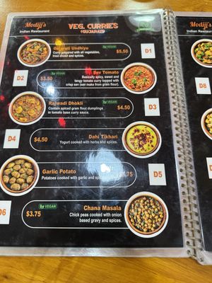 Menu  at MODIJI'S in Siem Reap