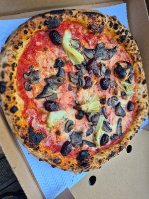 Vegan Carciofo at Cantuccio in Tunbridge Wells