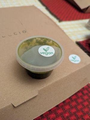 Vegan pesto at Cantuccio in Tunbridge Wells