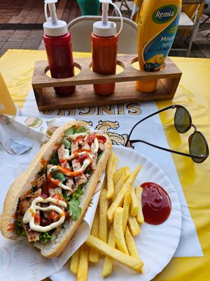 Banh mi with "plant based meat" at Sanny Vietnamese Sandwich - Food Stand in Phuket