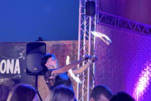 Fire Dancer   at La Casona in San Pedro De Atacama