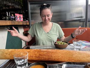Dosa and lentil salad 🤤  at Nadu in Bristol
