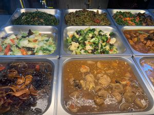 black fungus, beancurd and vegetables from buffet spread 
Photo by Henry Lau aka Mr Purple at SHU Vegetarian 蔬方斋 - Blk 477 Tampines  in East Singapore