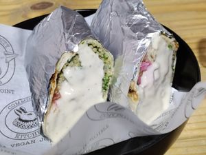 Falafel wrap at The Community Kitchen in Panama City