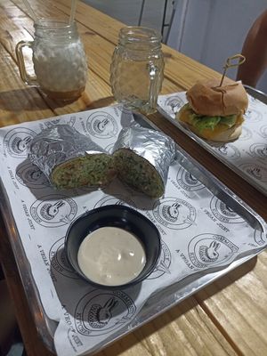 Falafel with tahini at The Community Kitchen in Panama City