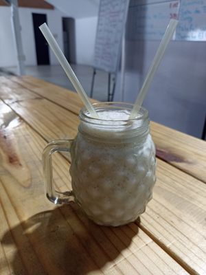 Coconut lemonade at The Community Kitchen in Panama City