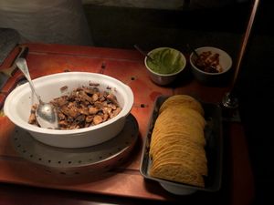 tacos mushroom  at Cha Lounge in Taipei