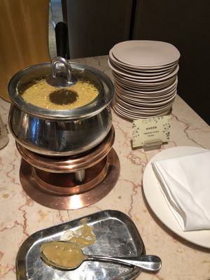 cheese fondue  at Cha Lounge in Taipei