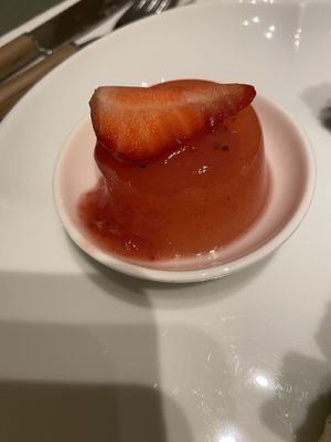 Strawberry mousse   at Cha Lounge in Taipei