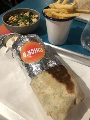 Chicken Burrito  at Club Mexicana - Spitalfields in East London