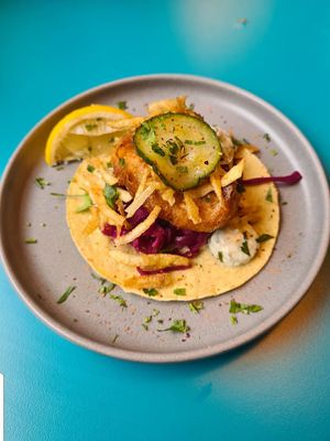 Tofish tacos at Club Mexicana - Spitalfields in East London