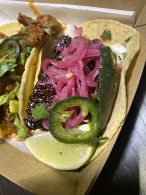 Rib taco  #Veganuary at Club Mexicana - Spitalfields in East London