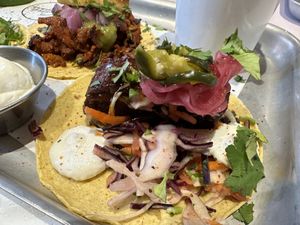 Ribs tacos  at Club Mexicana - Spitalfields in East London