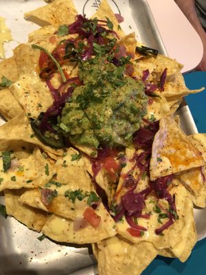 Loaded nachos  at Club Mexicana - Spitalfields in East London