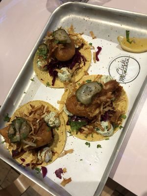 Fish tacos   at Club Mexicana - Spitalfields in East London