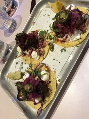 Rib tacos   at Club Mexicana - Spitalfields in East London