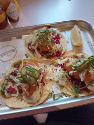 To'fish tacos at Club Mexicana - Spitalfields in East London