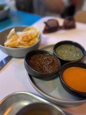 Chips & dip  at Club Mexicana - Spitalfields in East London