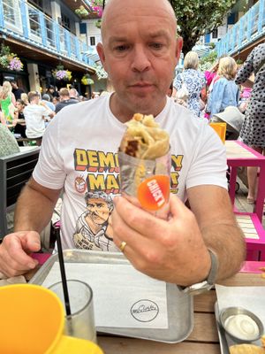 Chick’n burrito   at Club Mexicana - Spitalfields in East London