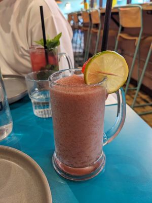 non-alcoholic frozen cocktail at Club Mexicana - Spitalfields in East London