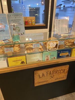 All the vegan options   at La Fábrica - Empanadas Argentinas - Plaça Llana in Barcelona