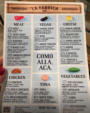  at La Fábrica - Empanadas Argentinas - Plaça Llana in Barcelona