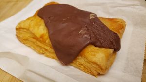 Peanut butter chocolate pop tart. Delicious. Love the peanut butter filling. at Houlden's Rise Above in Tucson