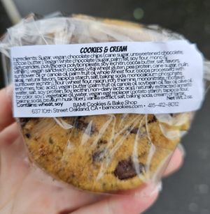 Ingredients at BAM! Cookies & Bake Shop in Fremont