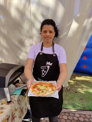 Marguerita vegana at Casa Dali Pizzas in Londrina