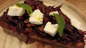 Bruschetta at Prego Restaurant in Auckland