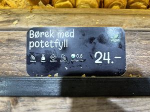 Pastry with potato inside   at Backstube Tromsoe in Tromsoe