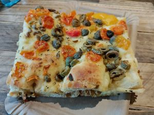 Focaccia at Backstube Tromsoe in Tromsoe