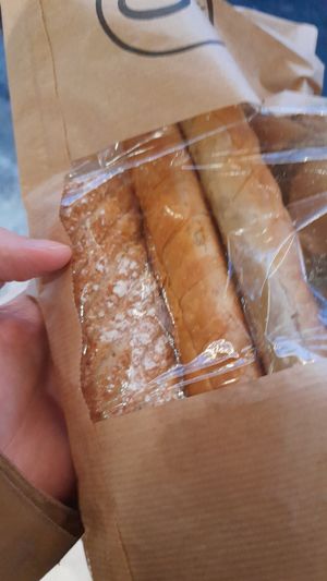 Boreks and epledrøm at Backstube Tromsoe in Tromsoe